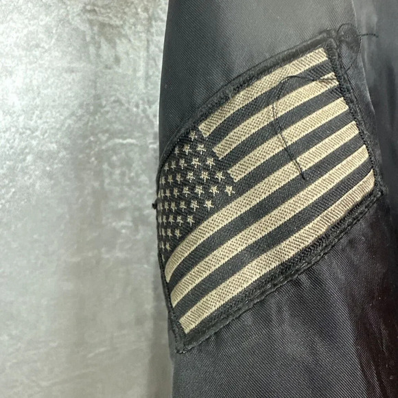 Fu Yu Kai Bomber Flight Jacket‎ Sz M Embroidered Patches Gorpcore StreetWear Y2K - Picture 5 of 13